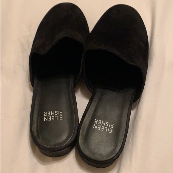 Eileen Fischer ECU  black suede slip on - Picture 4 of 8